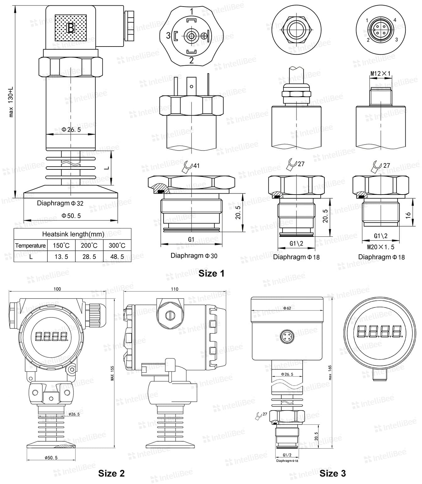 Flush Diaphragm Sanitary Pressure Transmitter